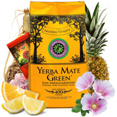 Yerba  „Mas Iq Tropical” Ceai mate brazilian 400G + 50 G Mas Energia Guarana | Ceai mate fructat | Cu ananas
