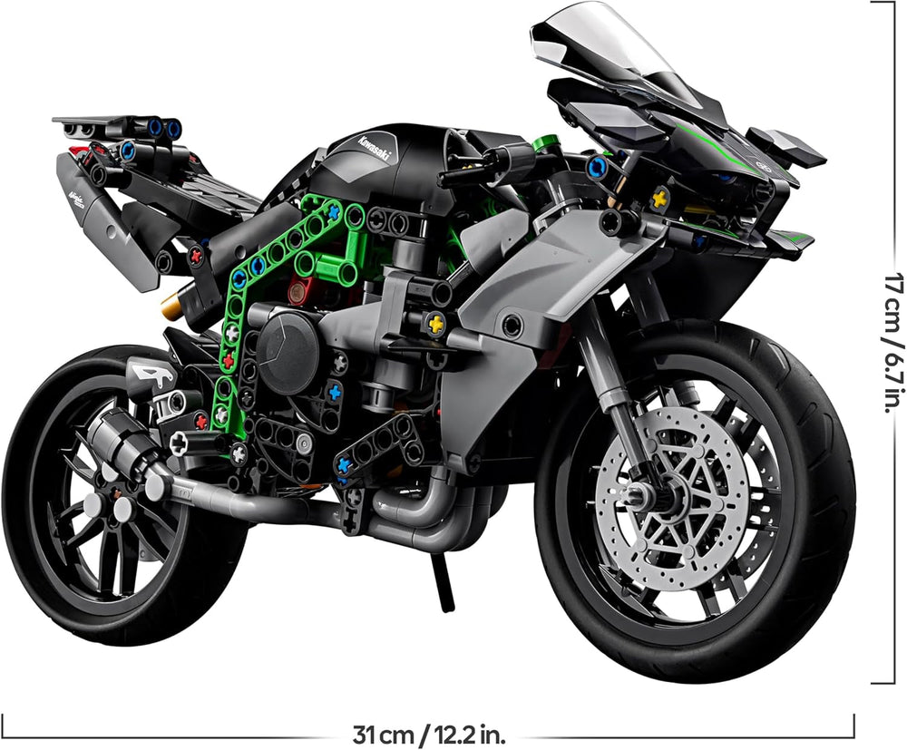 LEGO Technic Kawasaki Ninja H2R Motorrad, Geschenk für Kinder & Erwachsene zum Geburtstag, Dekoration, Spielzeug, Modell für Jungen und Mädchen ab 10 Jahren 42170