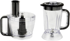 Robot de bucătărie Russell Hobbs [blender/tăietor de legume/mixer de masă/despicator/blender] Robot de bucătărie (frământare, amestecare și feliere), Matte Charcoal Bucatarie Naty Shop