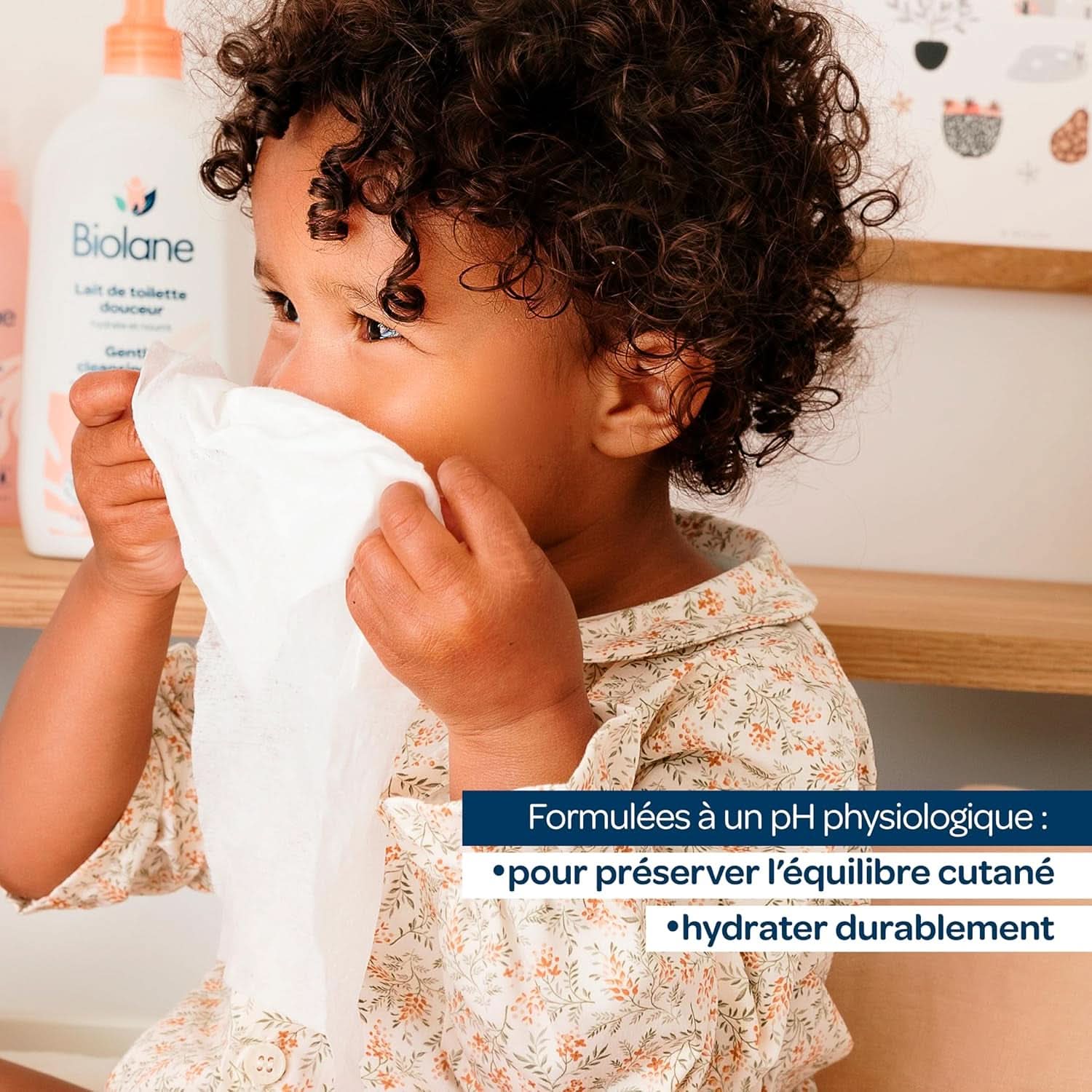 BIOLANE – Baby-Feuchttücher für Gesicht und Hände – Hypoallergen – Für empfindliche Haut Baby-Feuchttücher Naty Shop