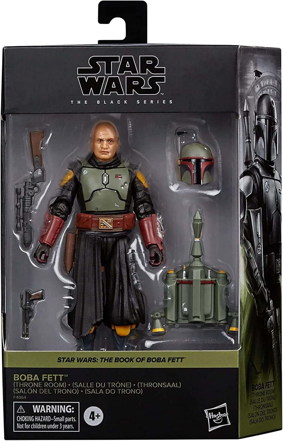 Star Wars Hasbro Black Series Boba Fett (Throne Room): The Book of Boba Fett Sammelfigur, für Kinder ab 4 Jahren, mehrfarbig, 15 cm Höhe, Actionfiguren Naty Shop