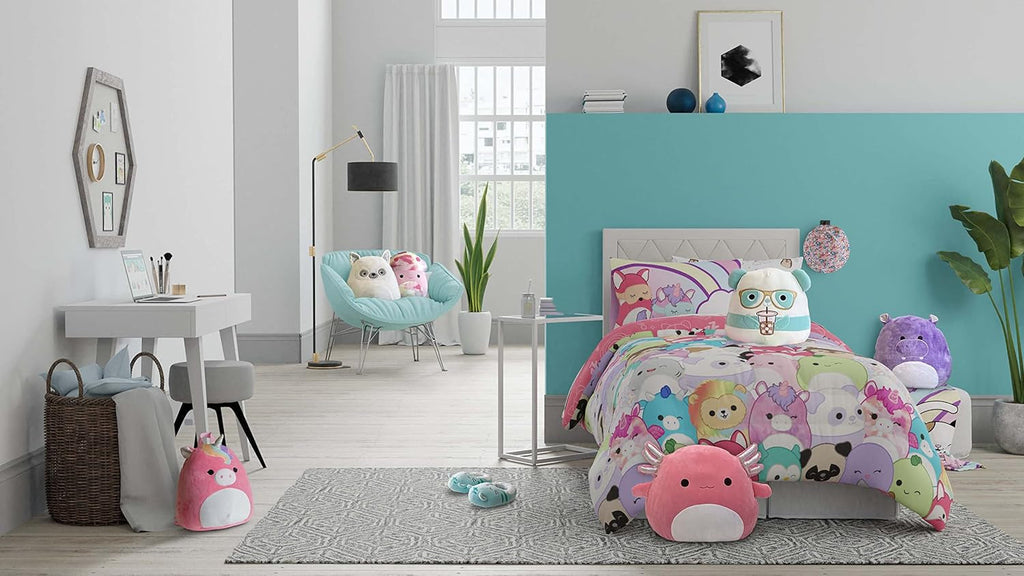 Lenjerie de pat Franco Squishmallows, microfibră moale, pentru paturi duble Plapumi si pilote Naty Shop