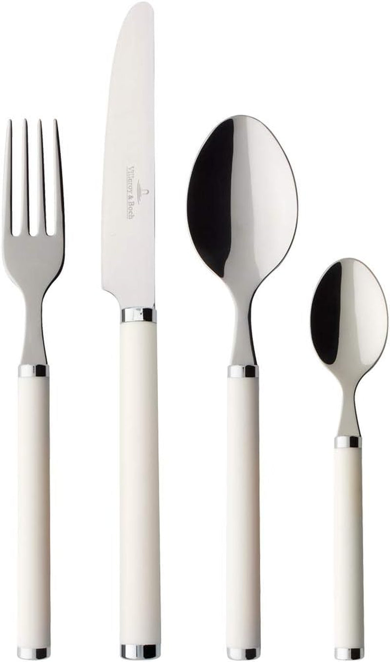 Villeroy & Boch Play Green Garden Besteckset, 24-teilig, 6 Personen Kitchen Naty Shop White 24-teilig