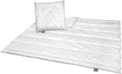 Traumnacht Green Basic-Bettwäscheset bestehend aus einer Steppdecke für das ganze Jahr, 135 x 200 cm + Kissen 80 x 80 cm, Öko-Tex-zertifiziert, hergestellt nach dem deutschen Qualitätsstandard Quilts und Quilts Naty Shop