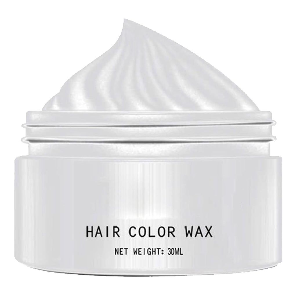 Vopsea de păr albă naturală, Vopsea de ceară de păr albă, Vopsea de păr naturală unisex albă, Vopsea de păr albă, Ceară de păr pentru petrecere Cosplay Halloween, Vopsea de păr Ceară de păr pentru petrecere, 30ML Vopsea pentru par Naty Shop Titlu implicit