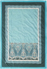 BASSETTI bumbac carouri SABBIONETA culoare BLUE B3 dimensiunea 135X190 Plapumi si pilote Naty Shop Turcoaz 135 X 190 Cm