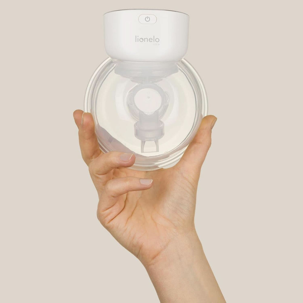 Einfache elektrische Muttermilchpumpe LIONELO Fidi Free 180 ml, tragbare Pumpe mit 2 Phasen, energiesparend 9 Stufen, 3 Größen von Silikontrichtern Timer Zubehör Essen und Stillen Bebe Naty Shop