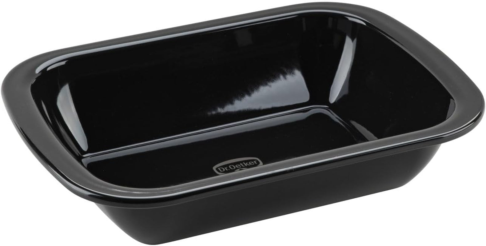 Dr. Oetker Back-Idee Kreativ Dessert- Und Auflaufform Aus Emaille, 39,5 X 28 X 6,5 Cm– Hitzebeständig Bis 400°C, Schnittfest, Kratzfest, Induktionsgeeignet, Schwarz Formen und Backbleche Naty Shop 28 X 21 Cm