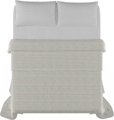 Sommerdecke Satin Stripes, Polyester, Creme, 260X250 cm Bettdecken und Steppdecken Naty Shop