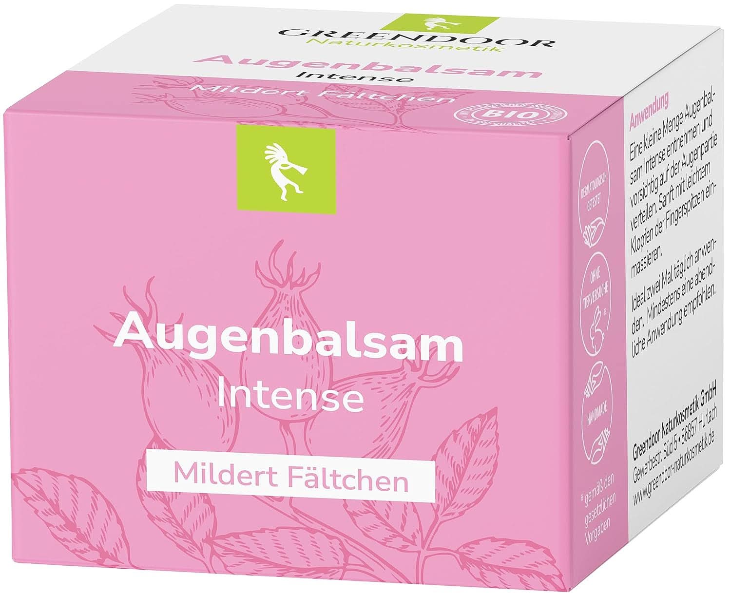 GREENDOOR Augenbalsam Intensiv 15 ml Kosmetik und Schönheit Naty Shop