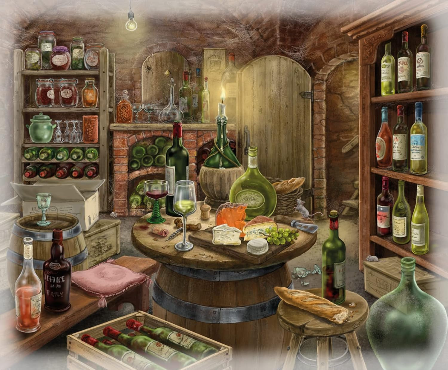 Ravensburger EXIT Puzzle - The Ghostly Manor House - 6X puzzle de 99 de piese pentru adulți și copii iubitori de puzzle cu vârsta de 10 ani și peste Puzzle Naty Shop