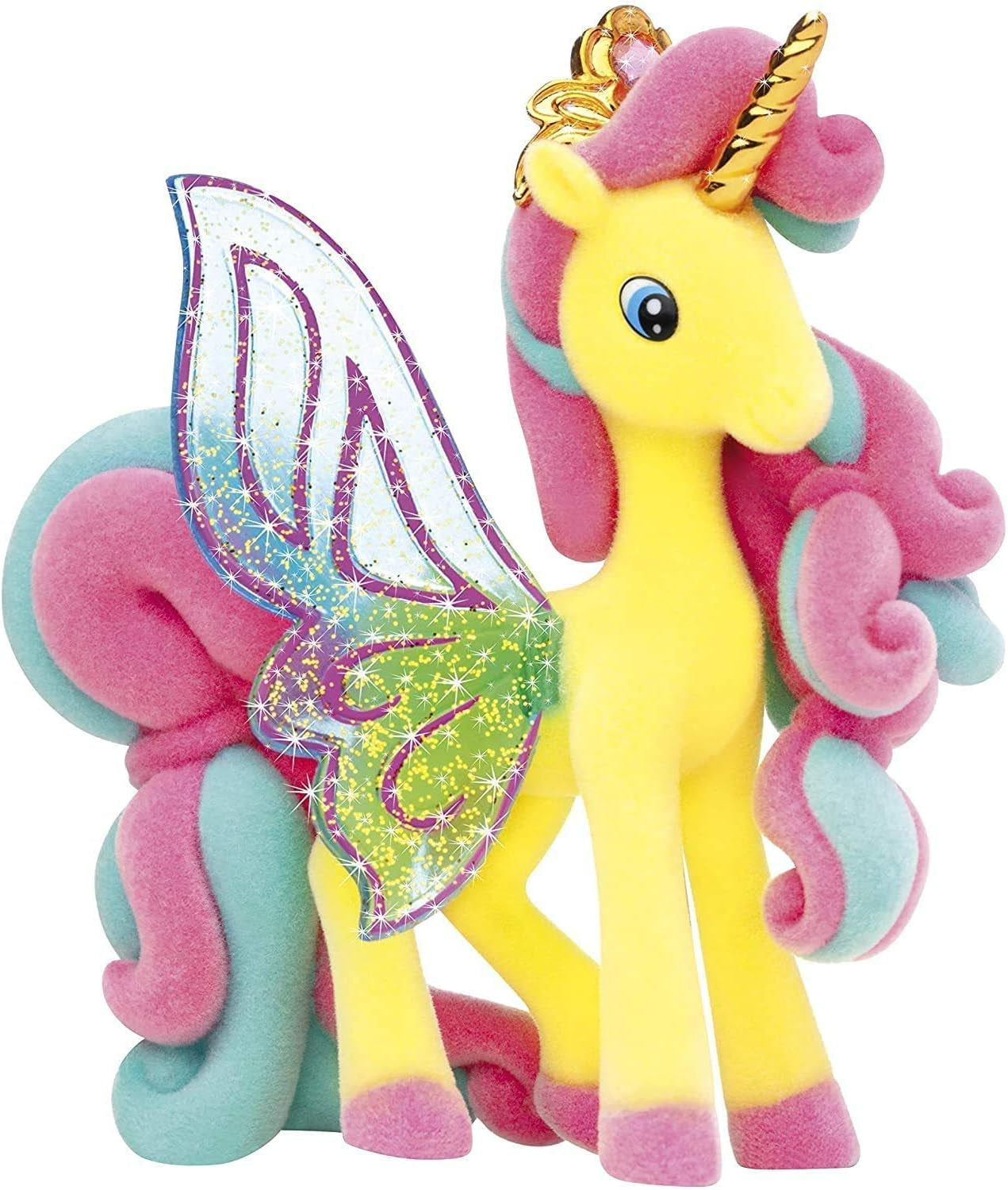 Galupy Einhorn – 3er-Pack Einhornfiguren, Einhornspielzeug zum Sammeln, Shiny Wings Ponyfiguren und Swarovski-Kristall-Actionfiguren im Naty Shop