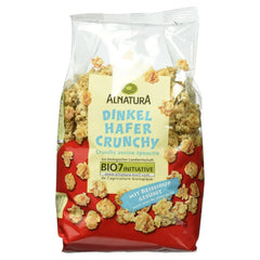 Knusprige Bio-Haferflocken und -Flocken, 375 Gramm Naty Shop Müsli-Set 6 x 375 Gramm, gesüßt mit Reissirup