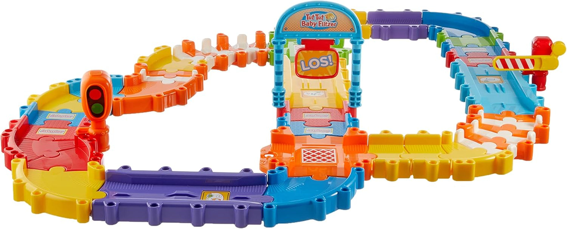Vtech 80-521804 TUT TUT Baby Speedster - Minnie's Shopping Adventure & TUT TUT Baby Speedster - Deluxe Road Set - Set mare de expansiune cu 46 de piese și accesorii de construit 1-5 ani Jucarii Bebe Naty Shop