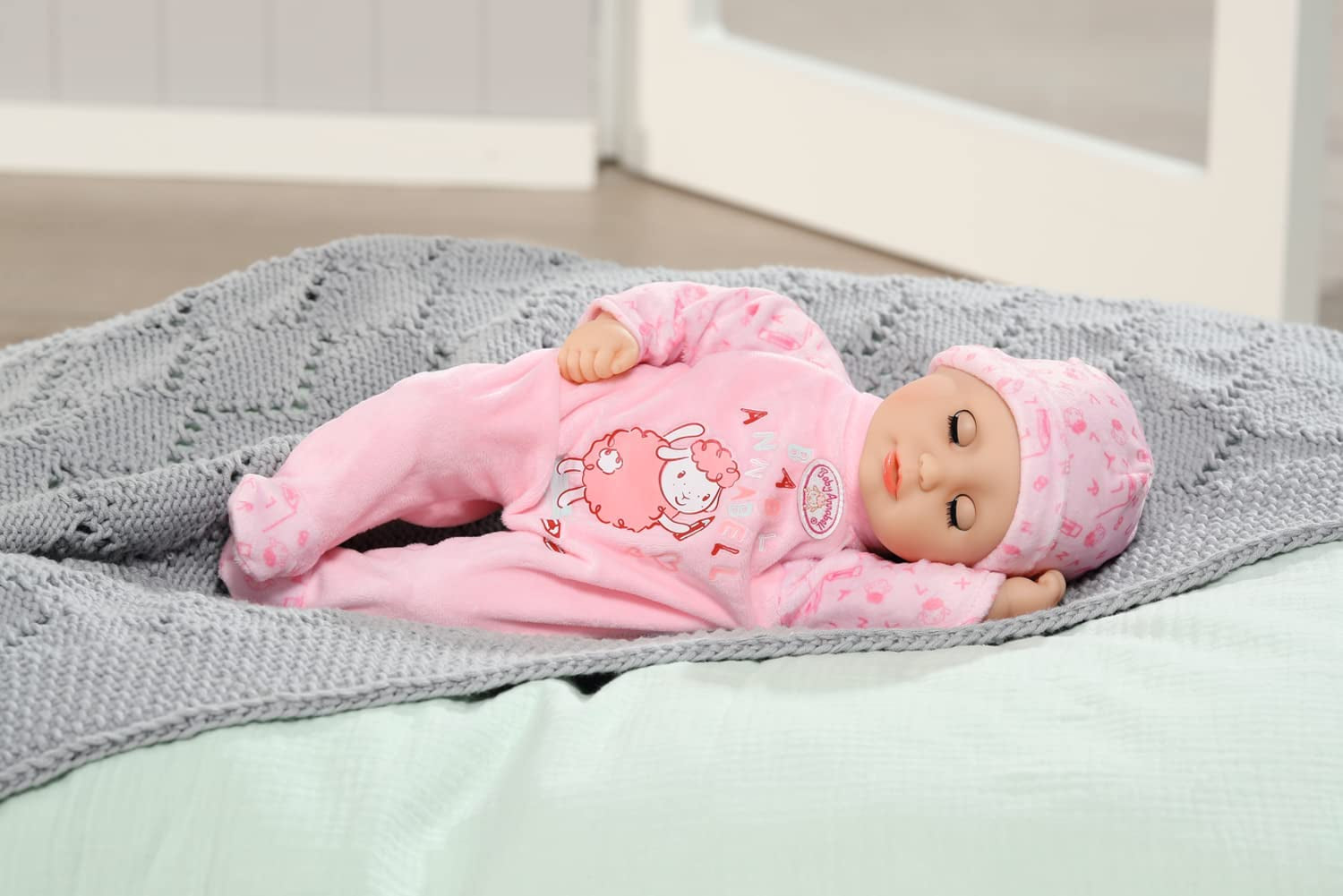 Păpușă moale Annabell Little Annabell 36cm, cu corp din pânză și ochi adormiți, 36cm, 709870 Zapf Creation