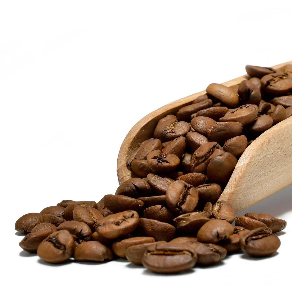 Geschenkset – Brasilianischer Guaxupe Premium-Kaffee (ganze Bohnen) 1 kg + Kaffeekaramellen 250 g + Keramiktasse 300 ml