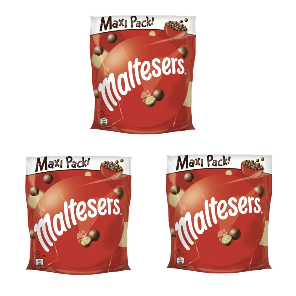 Maltesers, bile de ciocolată cu un centru crocant și ușor, aerat, gustare de ciocolată, 1 pachet (1 x 300g)