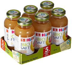 Hipp Banane-Apfel Bio, 6er Pack (6 x 200 ml) Mutter und Kind Naty Shop