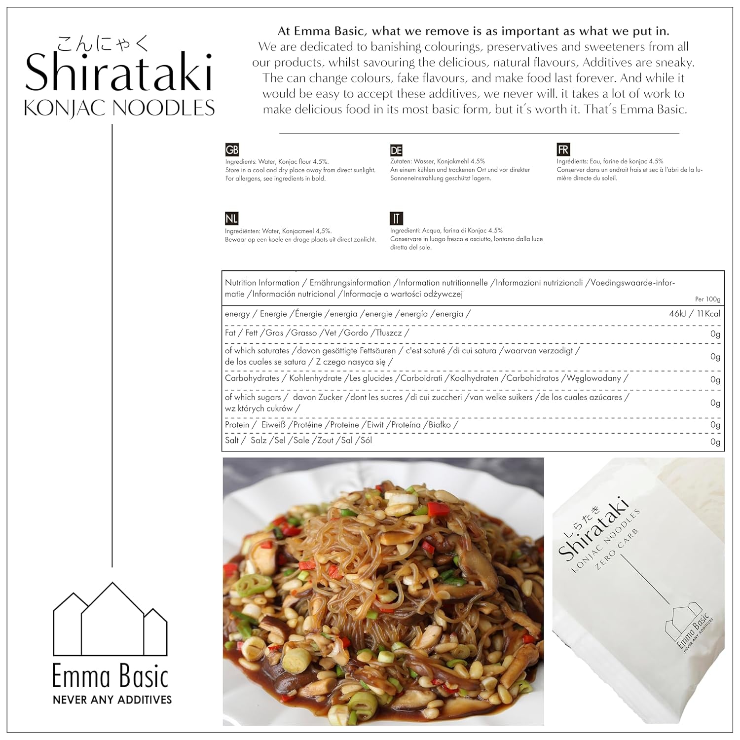 - Shirataki-Konjak-Nudeln 12x270g | Vegan | Glutenfrei