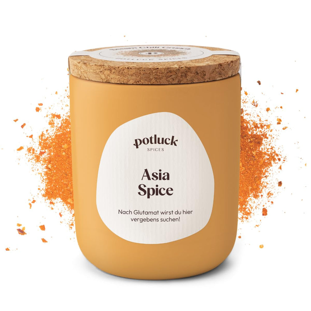 Potluck | Umami Crunch | Würzmischung im Keramiktopf | 75 g | Vegan, glutenfrei und mit natürlichen Inhaltsstoffen