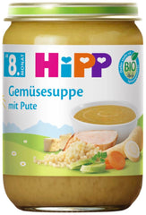 Hipp Bio-Suppe ab 8 Monaten Gemüsesuppe mit Truthahn, 190G, 6 Packungen (6X190G) Mutter und Kind Naty Shop Standardtitel