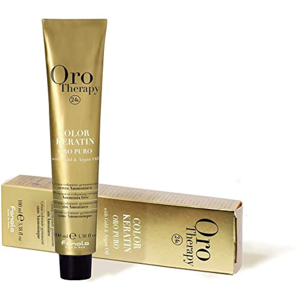 Fanola Oro Therapy Color Keratin 5.0 100ml Vopsea pentru par Naty Shop 8.31 Nisip blond deschis