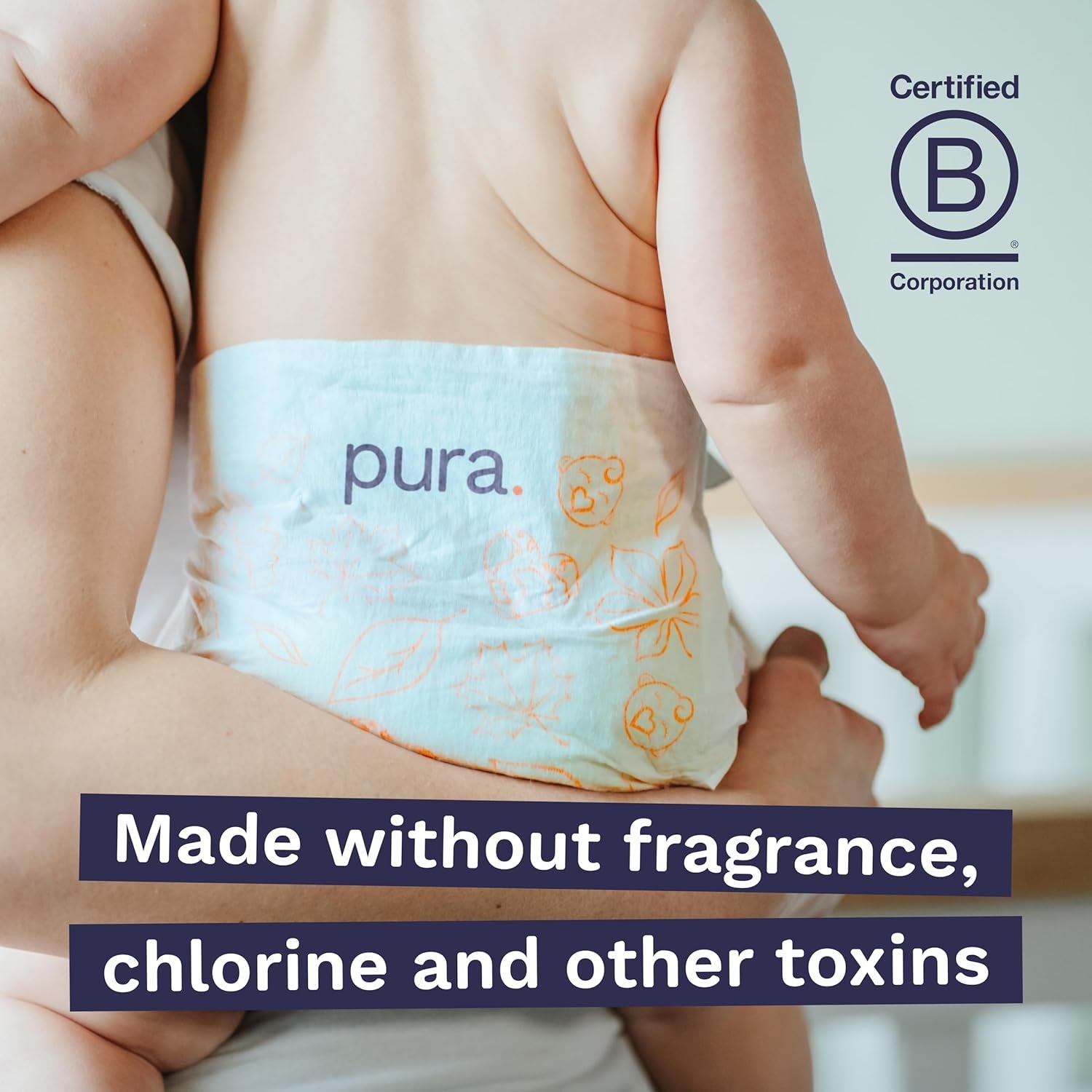 Scutece Eco Baby - Mărimea 3 (4-9 kg), 1 pachet (26 scutece), scutece ultra-moi pentru piele sensibilă, bumbac organic, protecție împotriva scurgerilor de până la 12 ore, ghid de mărimi nou