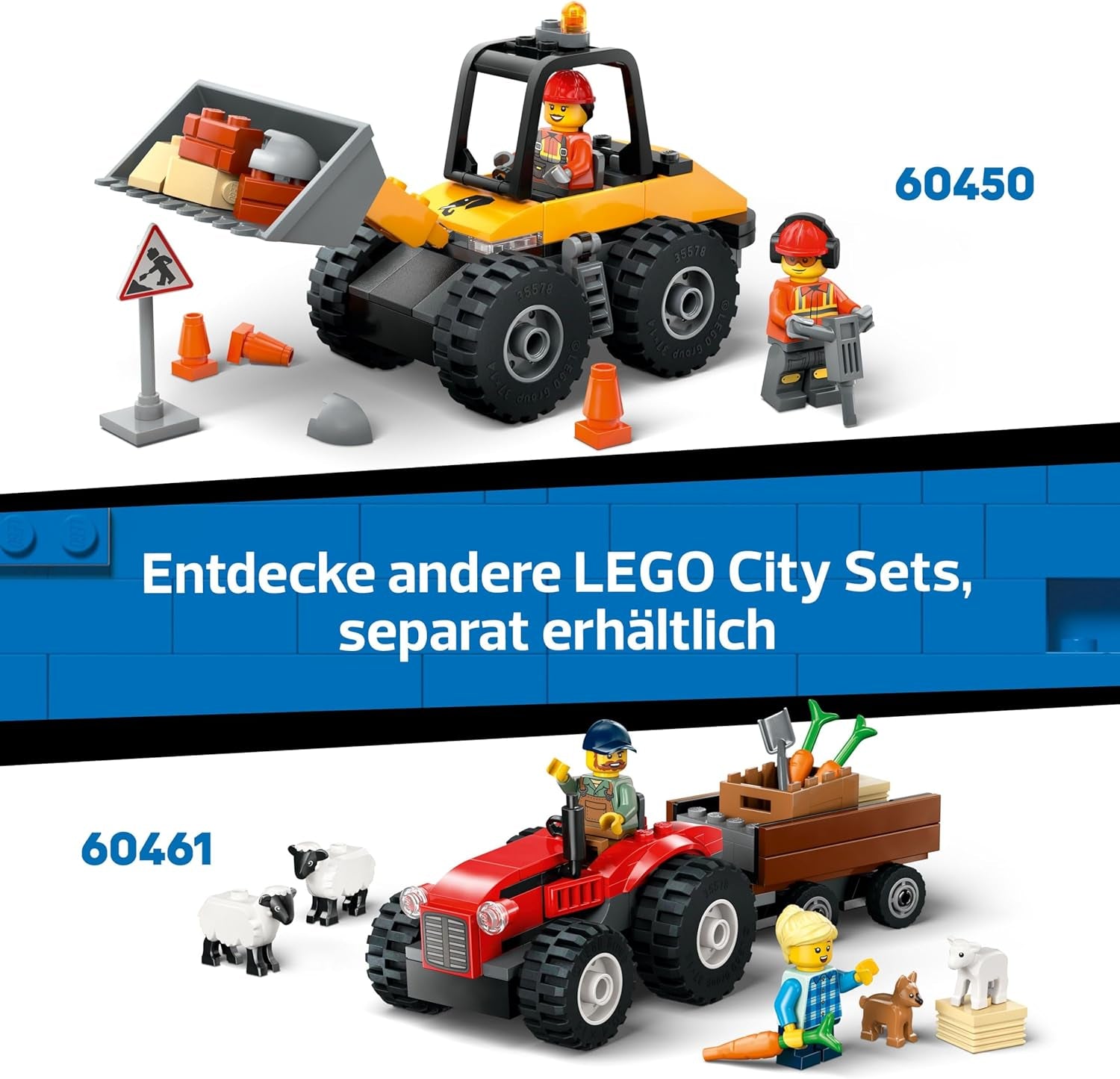 LEGO City Feuerwehrleiterfahrzeug - Feuerwehrauto Spielzeug mit 2 Feuerwehrmann Minifiguren für Jungen und Mädchen ab 4 Jahren - Lernspielzeug - Geschenk für Vorschulkinder 60463