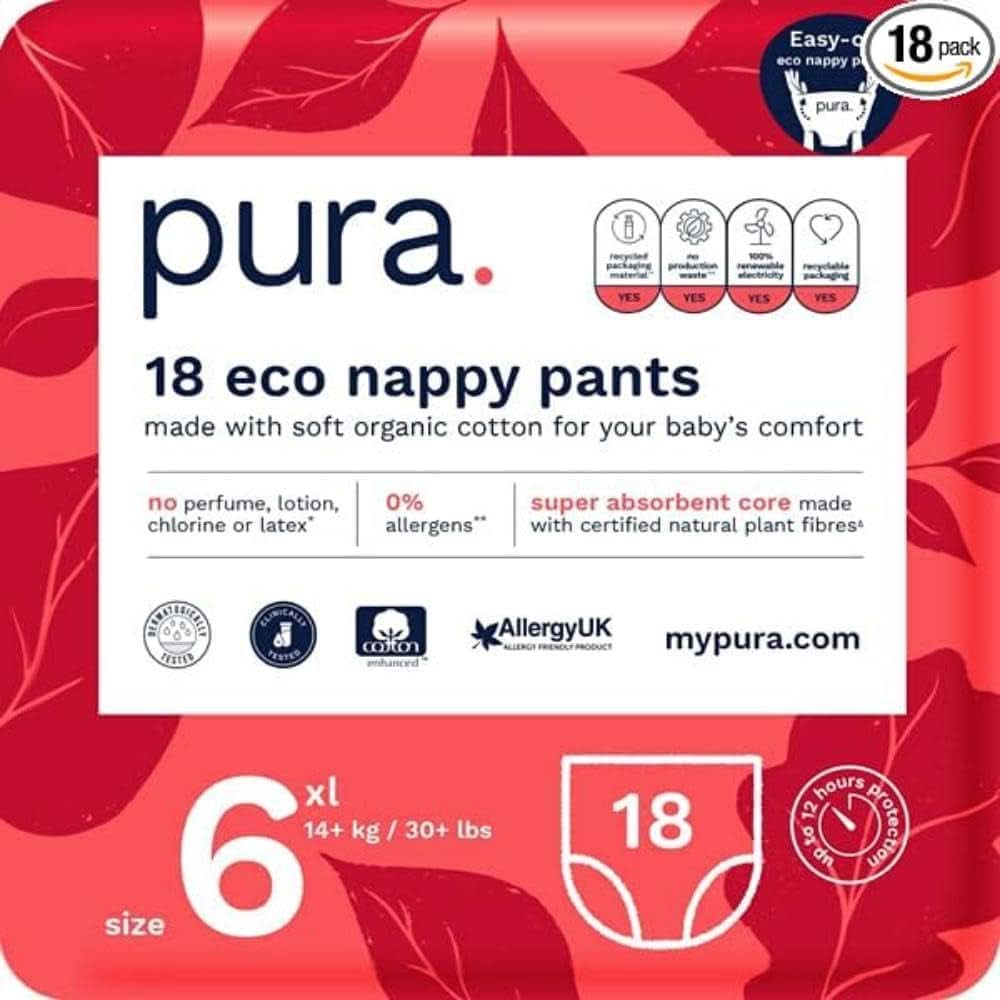 Scutece tip pantalonasi, cutie lunara, usor de imbracat, scutece de antrenament, cu certificat Ecolabel UE, fara parfum Mama si Copilul Naty Shop Mărimea 6 (18 scutece)