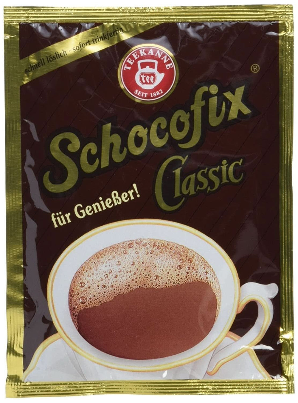 Teekanne Schocofix Trinkschokolade, Packung mit 50 x 25 Gramm Kakao und heiße Schokolade Naty Shop