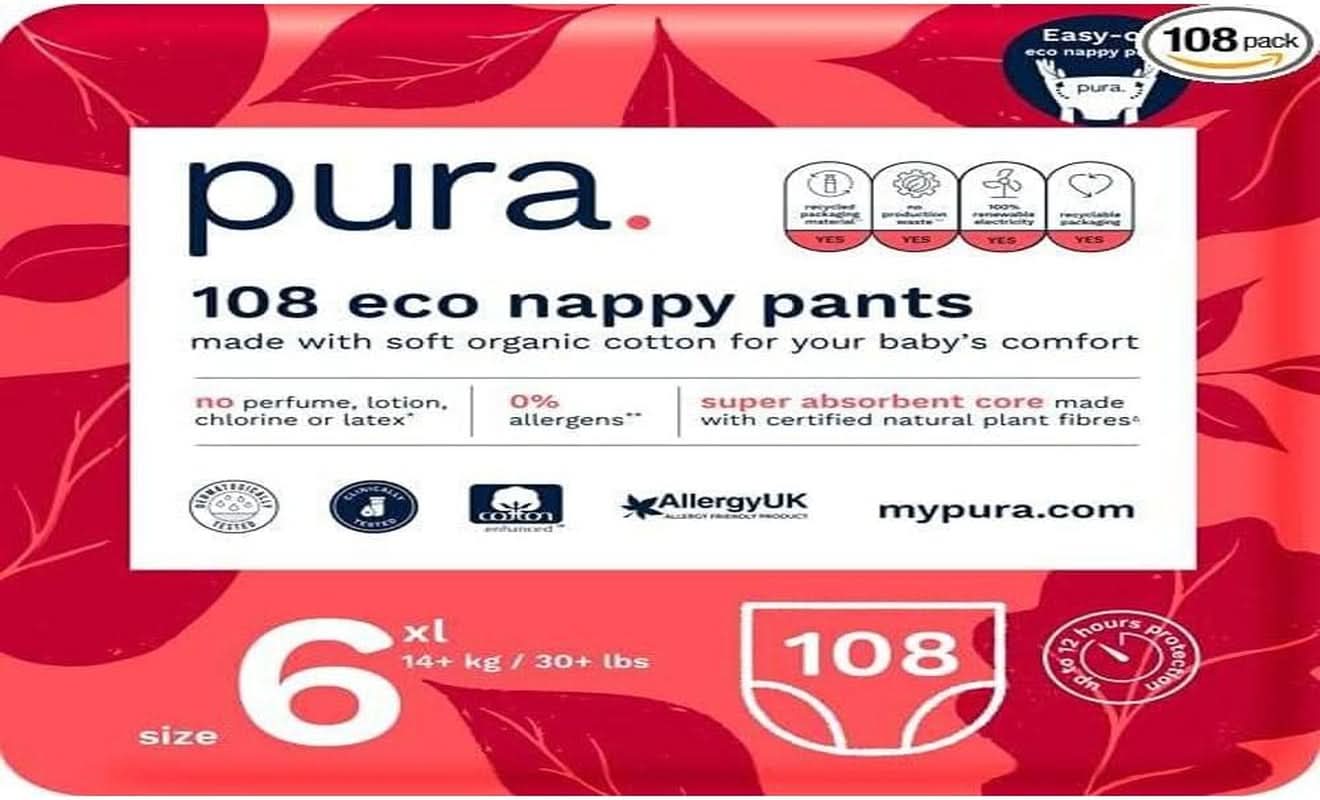Scutece tip pantalonasi, cutie lunara, usor de imbracat, scutece de antrenament, cu certificat Ecolabel UE, fara parfum Mama si Copilul Naty Shop Mărimea 6 (108 scutece)