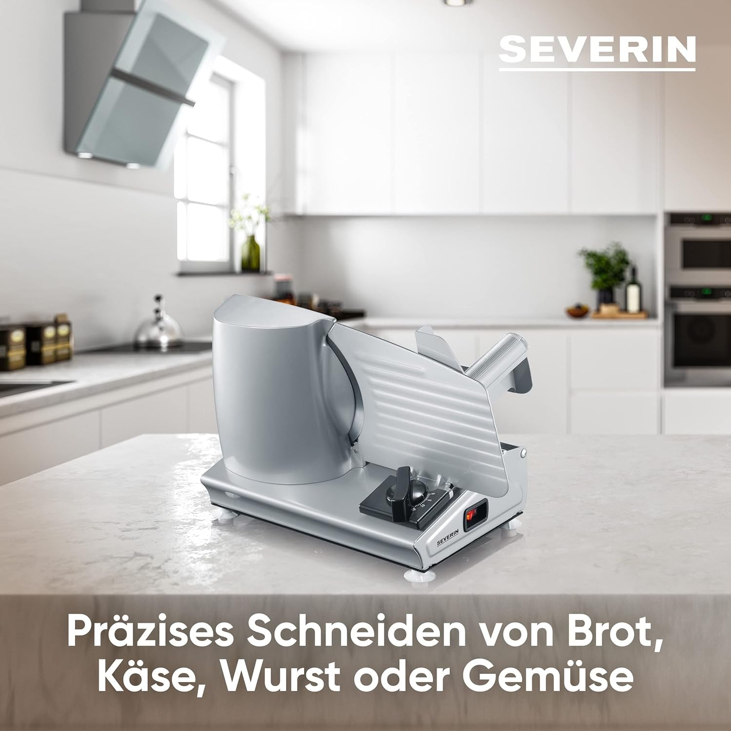 SEVERIN Multifunktionsschneider für Brot, Wurst oder geriebenen Käse und Naty Shop-Schneider