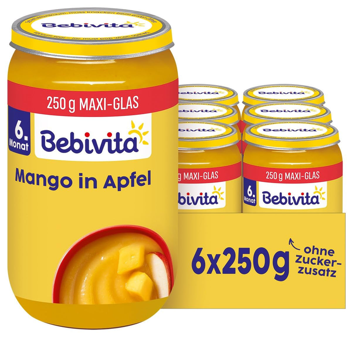 Mango în sos de mere, 250g, pachet de 6 (6x250g)