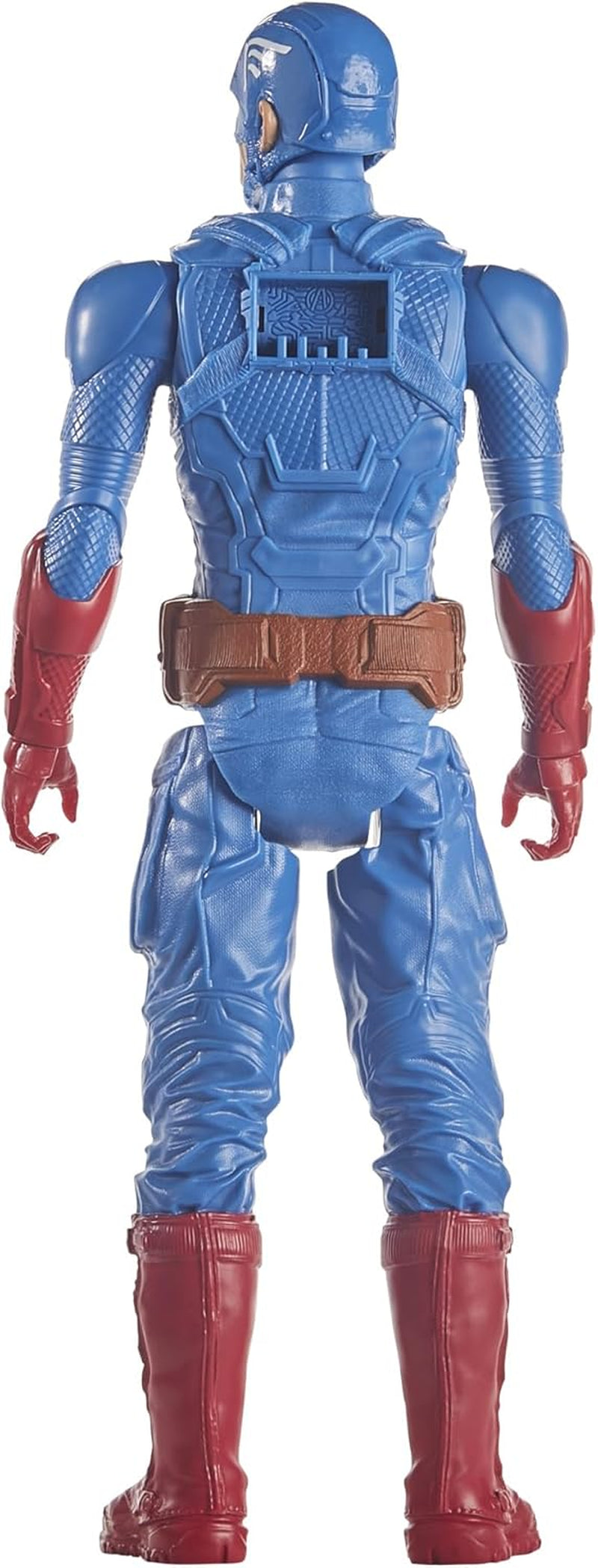 Marvel Avengers Titan Hero Series Blast Gear Captain America Actionfigur, 30 cm großes Spielzeug für Kinder ab 4 Jahren, blaue Actionfiguren, Naty Shop