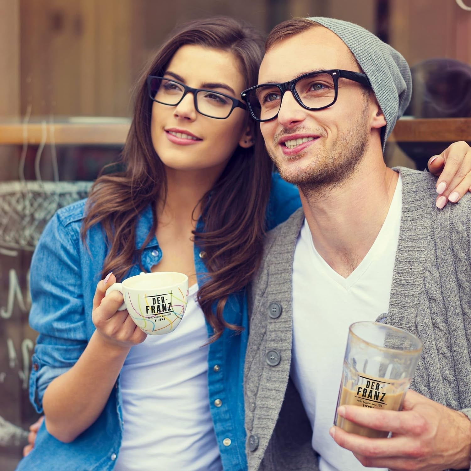 Der-Franz Espressokaffee, Stärke 5/5, Arabica und Robusta, ganze Bohnen, 4 x 1000 g Kaffee Naty Shop