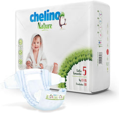 Chelino Natura Windeln für Kinder Größe 5 (13-18 kg), 180 Windeln Mutter und Kind Naty Shop
