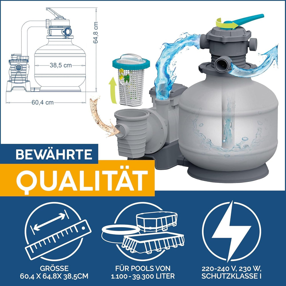 Sistem de filtrare cu nisip Bestway cu temporizator, 5.678 l/h, 230 W