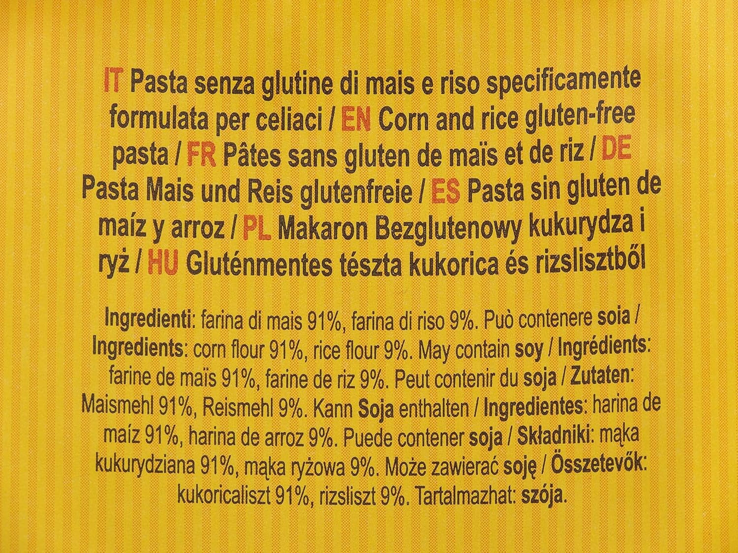 Paste penne fără gluten cu porumb și orez, 400g