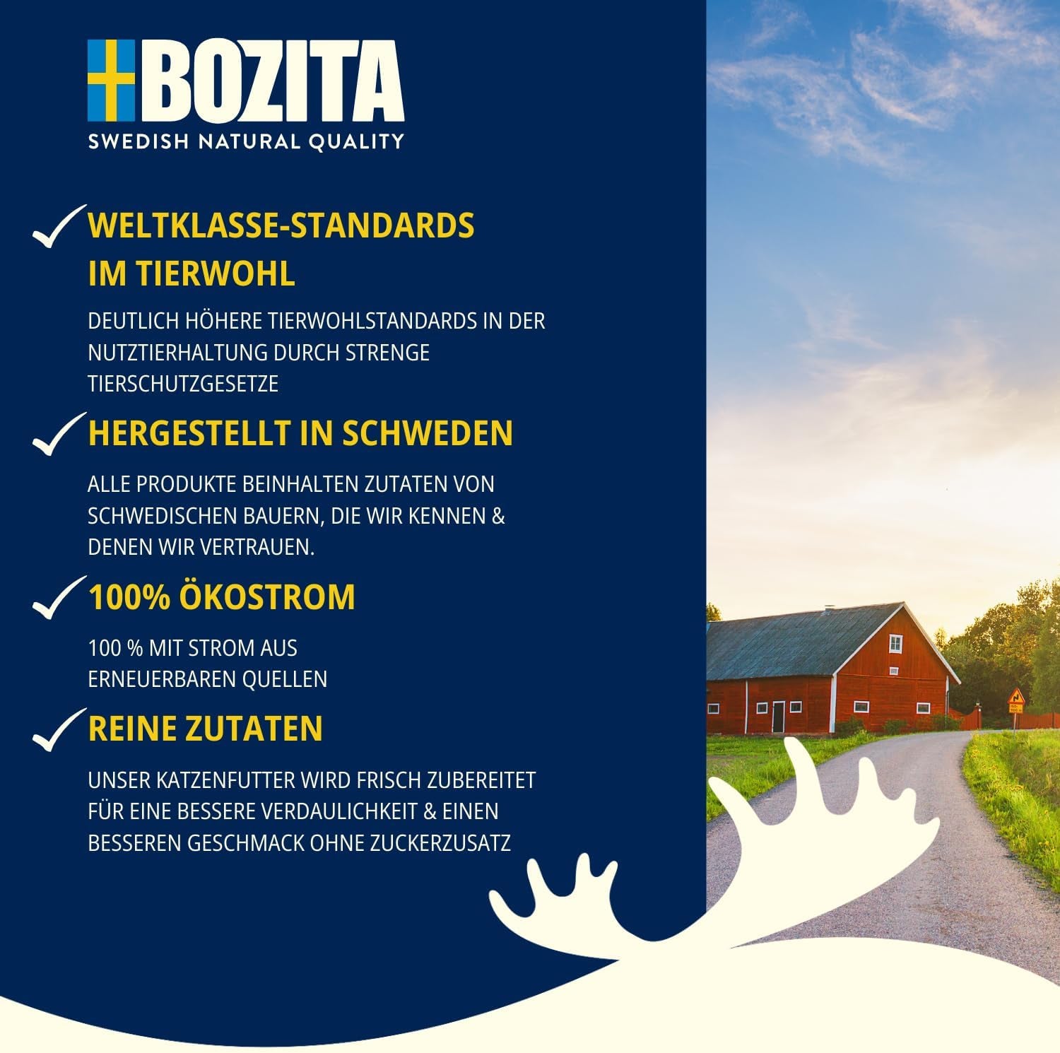 Bozita Pouch Bucăți de hrană umedă în sos cu carne de vită - 12 pliculețe x 85g Hrană umedă fără cereale și grâu pentru pisici - Hrană umedă pentru pisici adulte cu 8,5% proteine și 4,5% grăsimi