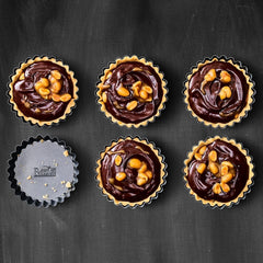 RBV Birkmann Premium Baking, Tarteform, Ø 10 cm, 6 Stück, mit abnehmbarem Boden. Formen und Backbleche Naty Shop