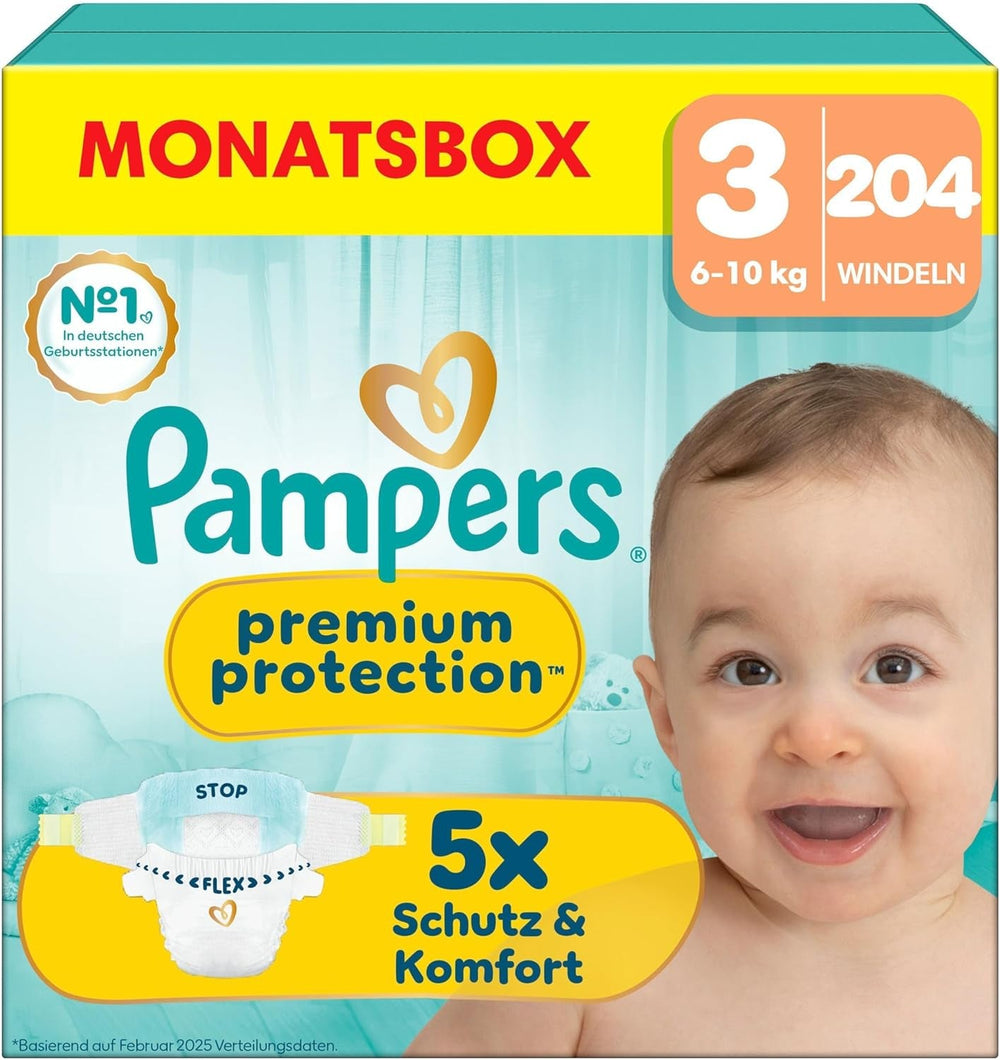 Pampers Premium Protection Mărimea 5, 152 scutece, 11 kg-16 kg, protecția noastră numărul 1 împotriva pielii și scurgerilor