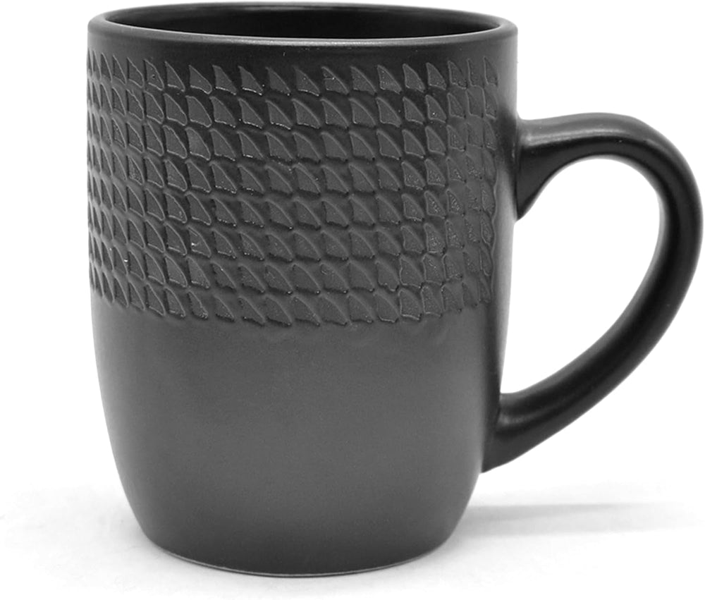 ECHTWERK 30-Teiliges Vintage Kombiservice "Blackstyle" Modern-Design, Für 6 Personen, Geschirrset Aus Steingut Mit 6 X Speiseteller, 6 X Beilagenteller, 6 X Schüssel, 6 X Teetassen, 6 X Suppenteller Tableware Sets Naty Shop