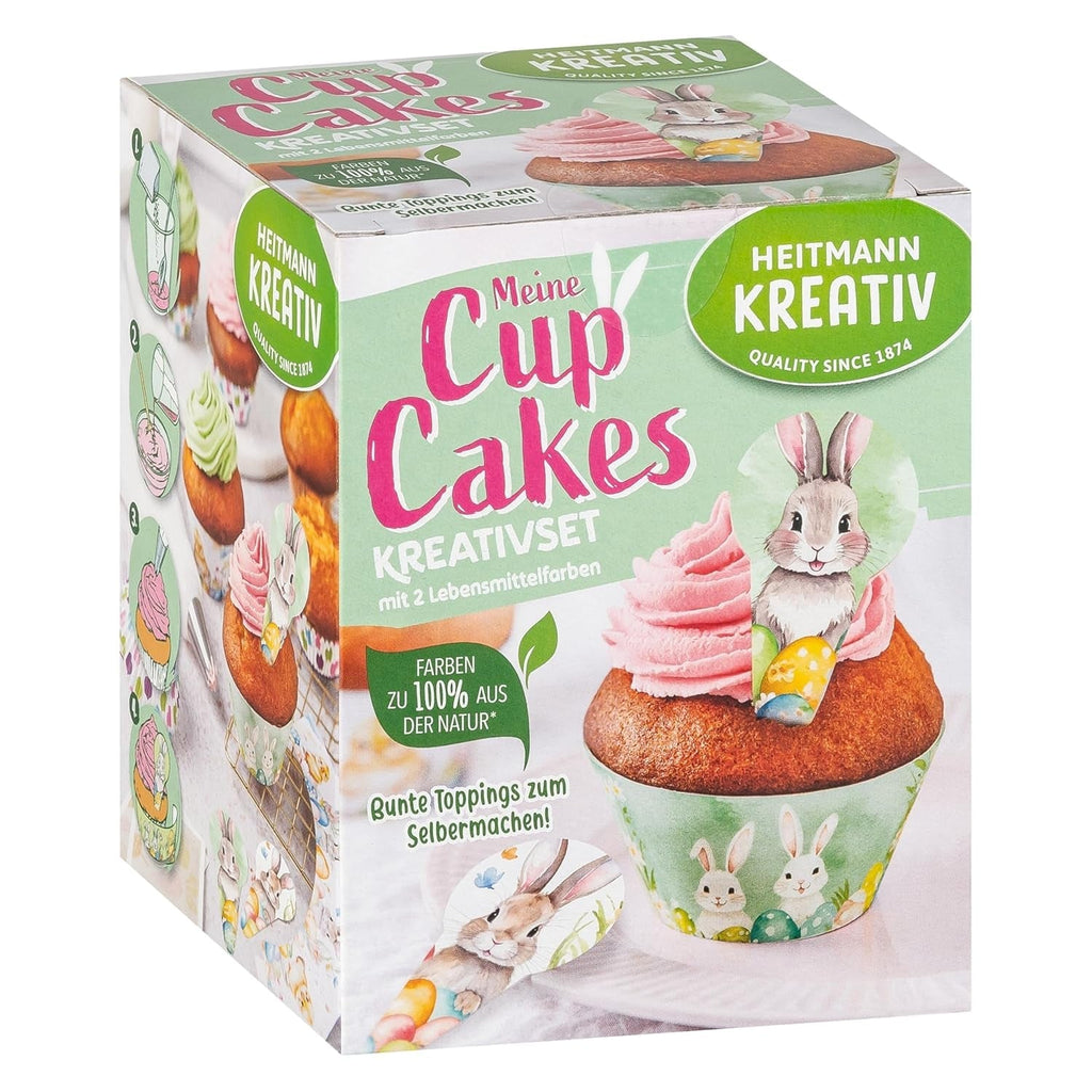 HEITMANN KREATIV - Acadele de ciocolată - Cu coloranți pudră pe bază de plante - Galben și verde - Kit DIY - Paște