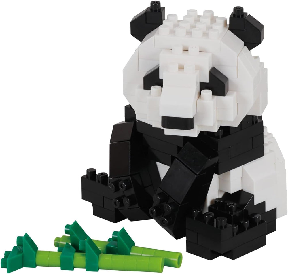 Bandai - Nanoblock - Roter Panda - Red Panda - Mini-Bausteinfigur - Baukastenspiel - Pixel-Tierfiguren-Bausatz Panda - NBC194