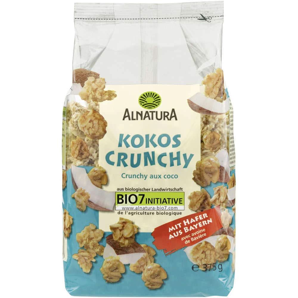 Bio Müsli Crunchy mit Kokosnuss, 375 Gramm Cereale Naty Shop