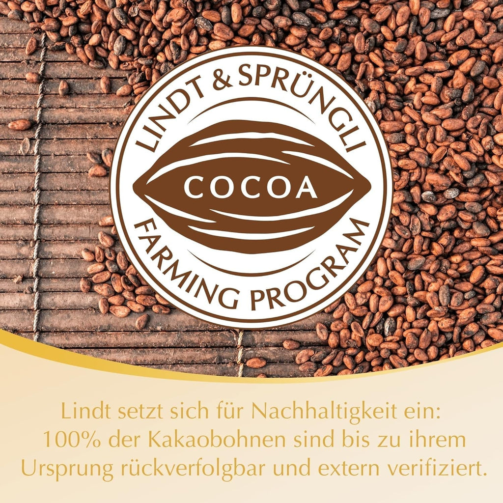 Lindt Marc De Champagne, 56 de ciocolate cu lapte integral, cu umpluturi rafinate, care conțin alcool, 70 grame Bomboane de Ciocolata Naty Shop