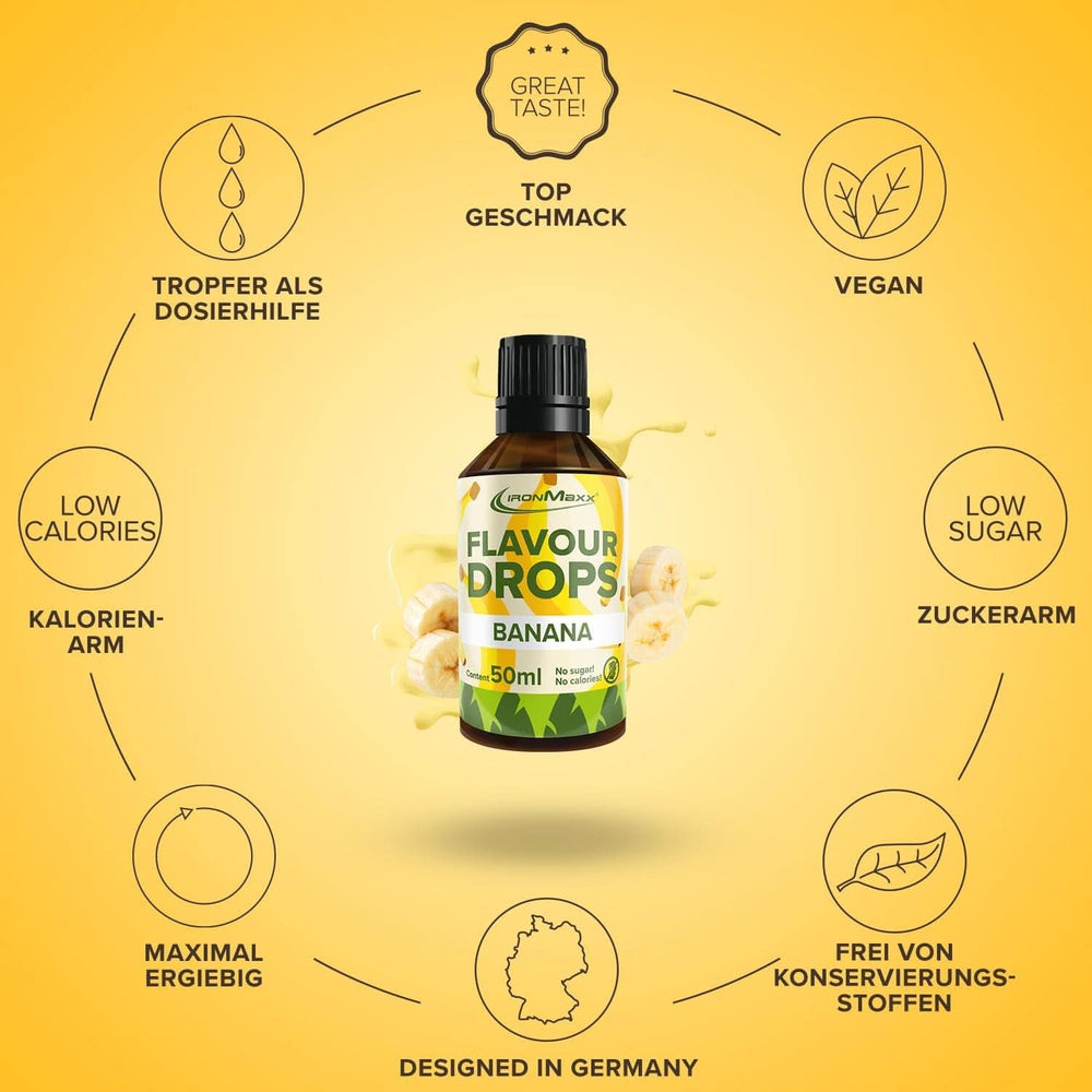 Ironmaxx Flavoured Drops – Keine Kalorien und kein Zucker, 50 ml Flavours Naty Shop