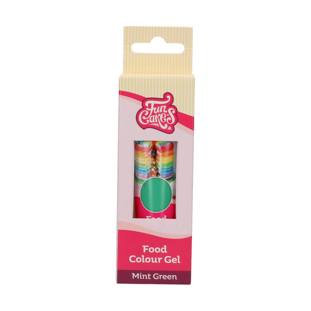 Colorant alimentar Funcakes Verde Mentă, gel colorant alimentar foarte concentrat pentru aluat, cremă, fondant și marțipan. Dozare ușoară. Picătură individuală pentru a crea culori vibrante. Halal. 30 g.