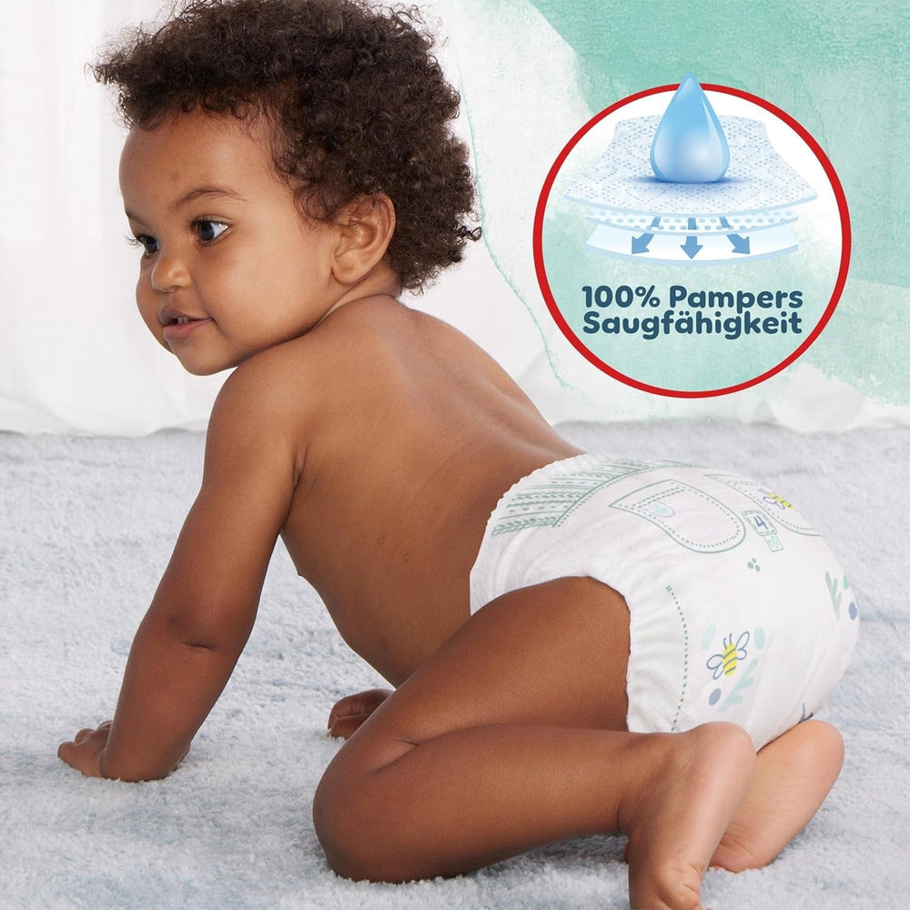 Scutece Pampers Harmony Pants mărimea 5, 144 buc, 12 kg-17 kg, protecție delicată a pielii și confort la 360°