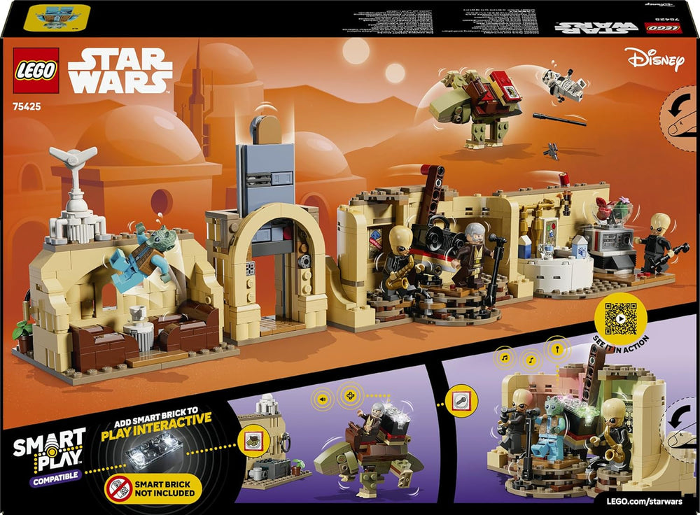 LEGO Star Wars 75425 SMART Play: Mos Eisley Cantina - Kompatibles Interaktives Spielzeug inkl. 3 SMART Tags und 2 Minifiguren - Geschenkidee für Jungen und Mädchen ab 8 Jahren & Erwachsene Fans
